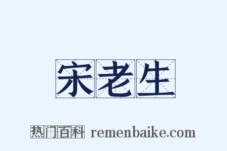 宋老生是什么意思的图片
